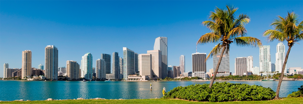 Image of the skyline view of Miami