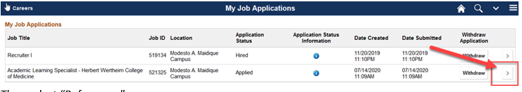 Select Job Application